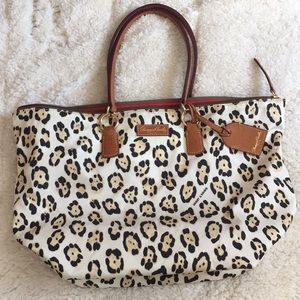 Dooney & Bourke Leopard Print Nylon Tote